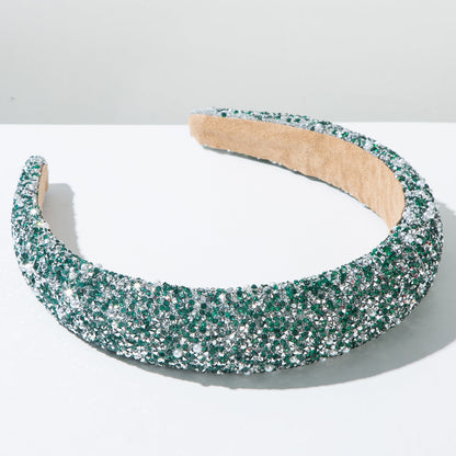 Trendy Pearl Hairband With Rhinestones for Women