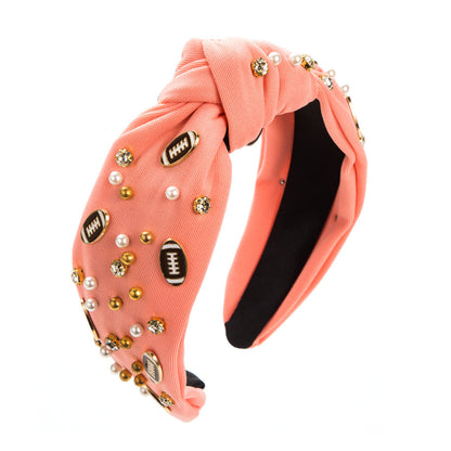 Fashion Pearl Headband Trendy Wide Fabric Hair Accessory