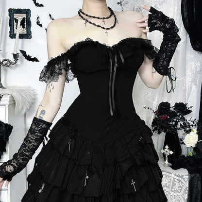 Black Lace Camisole Top Trendy Summer Style