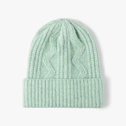 Winter Thick Wool Thermal Cable Knit Beanie