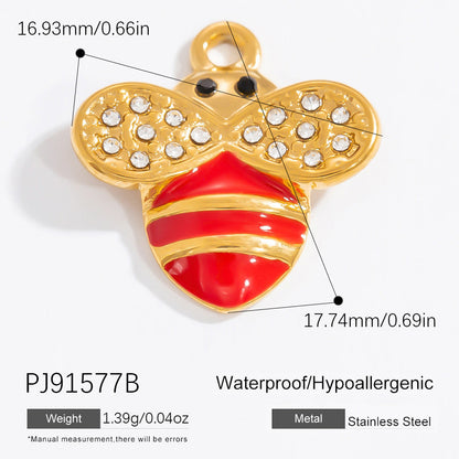 Butterfly And Bee DIY Jewelry Accessories Fashion Stainless Steel Bracelet Necklace