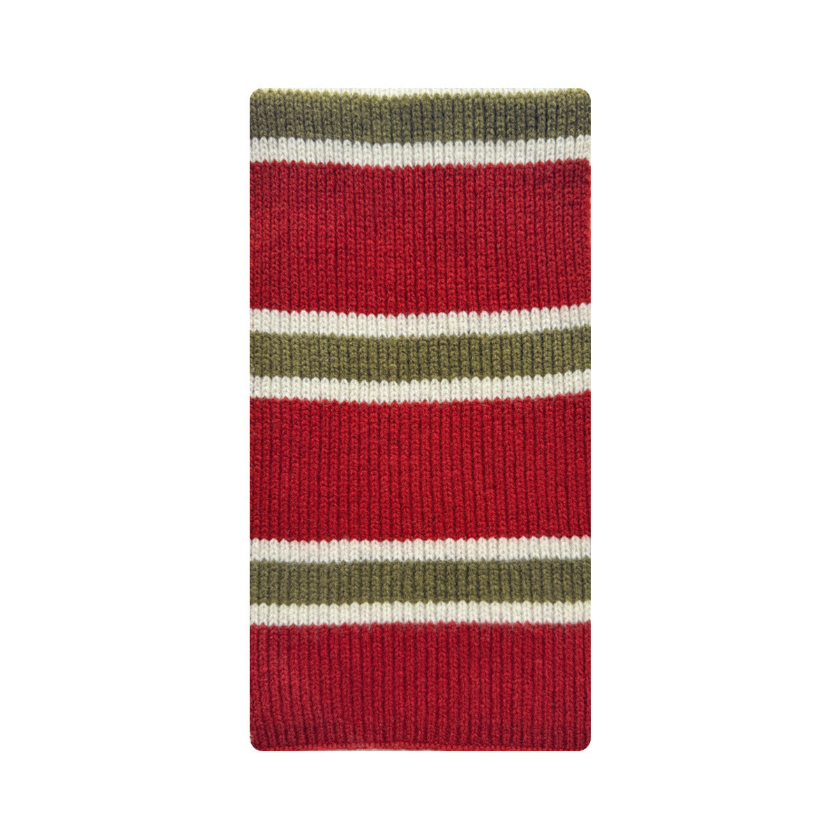 Striped Knit Wool Scarf for Women Casual Soft Neck Warmer