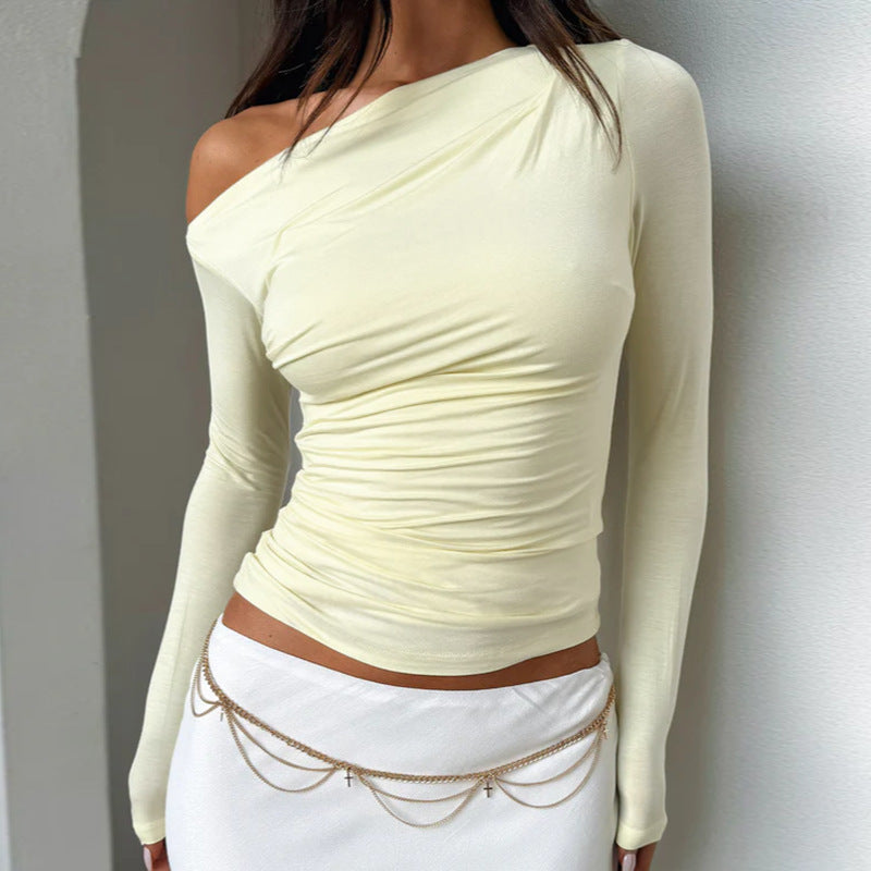 Trendy Casual Long Sleeve Slim Fit Top