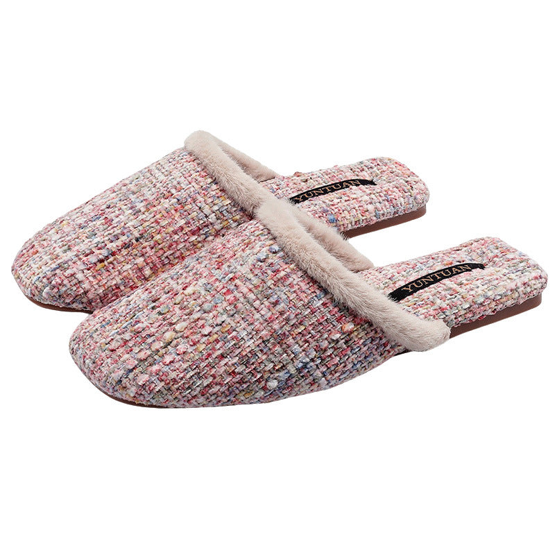 Winter Simple Thicken Warm Home Slippers