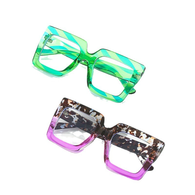 Fashionable Large Frame Blue Light Blocking Glasses for Women