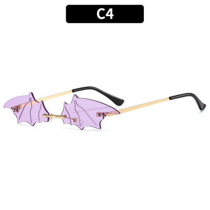 Trendy Bat Wing Sunglasses Colorful Party Photo Ins Glasses