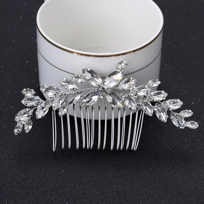 Minimalist Bridal Comb with Rhinestones Elegant Hair Accessory