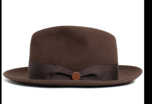 Wool Felt Bowler Hat Stylish Unisex Autumn Winter Fashion
