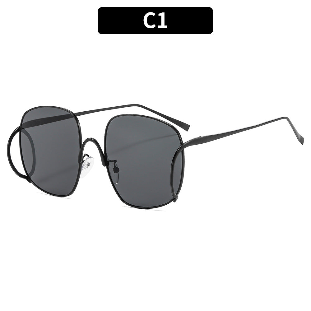 Fashionable Punk Style Oversized Sunglasses for Parties
