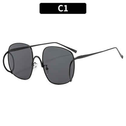 Fashionable Punk Style Oversized Sunglasses for Parties
