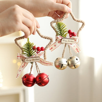 Star Jingle Bell Handmade Christmas Hanging