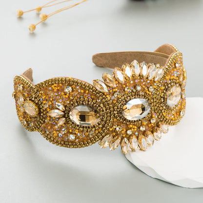 French Vintage Elegant Crystal Headband