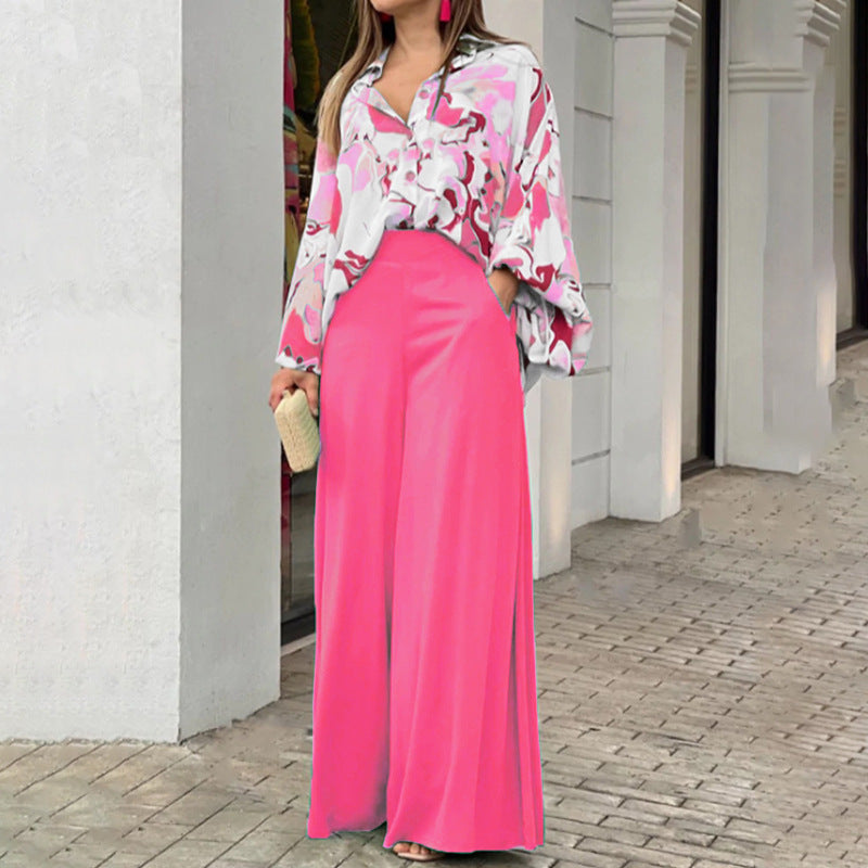 Fashionable Floral Print Women's Casual Activewear Set
