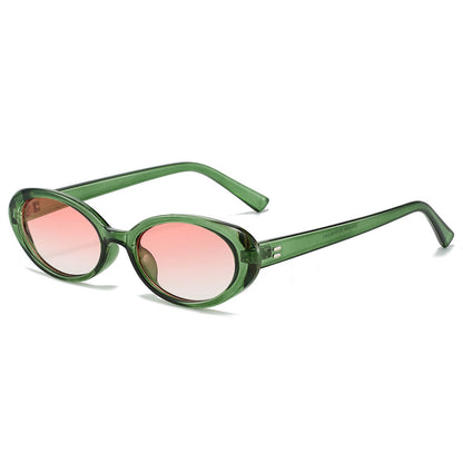 Retro Oval Frame Sunglasses Stylish UV400 Protection