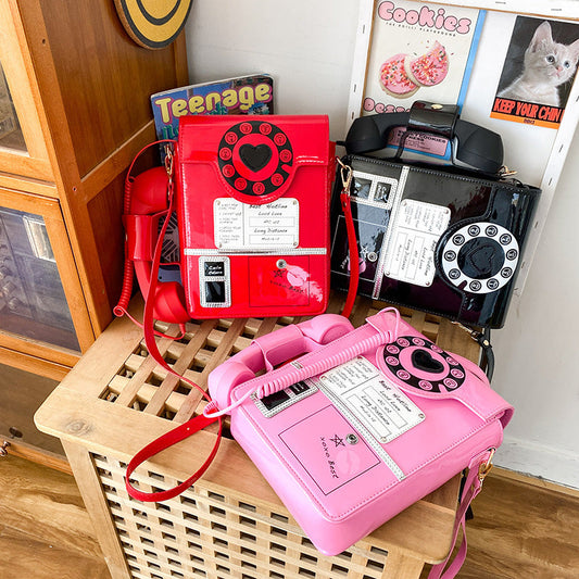 Creative Cartoon Crossbody Bag Simulated Phone Design