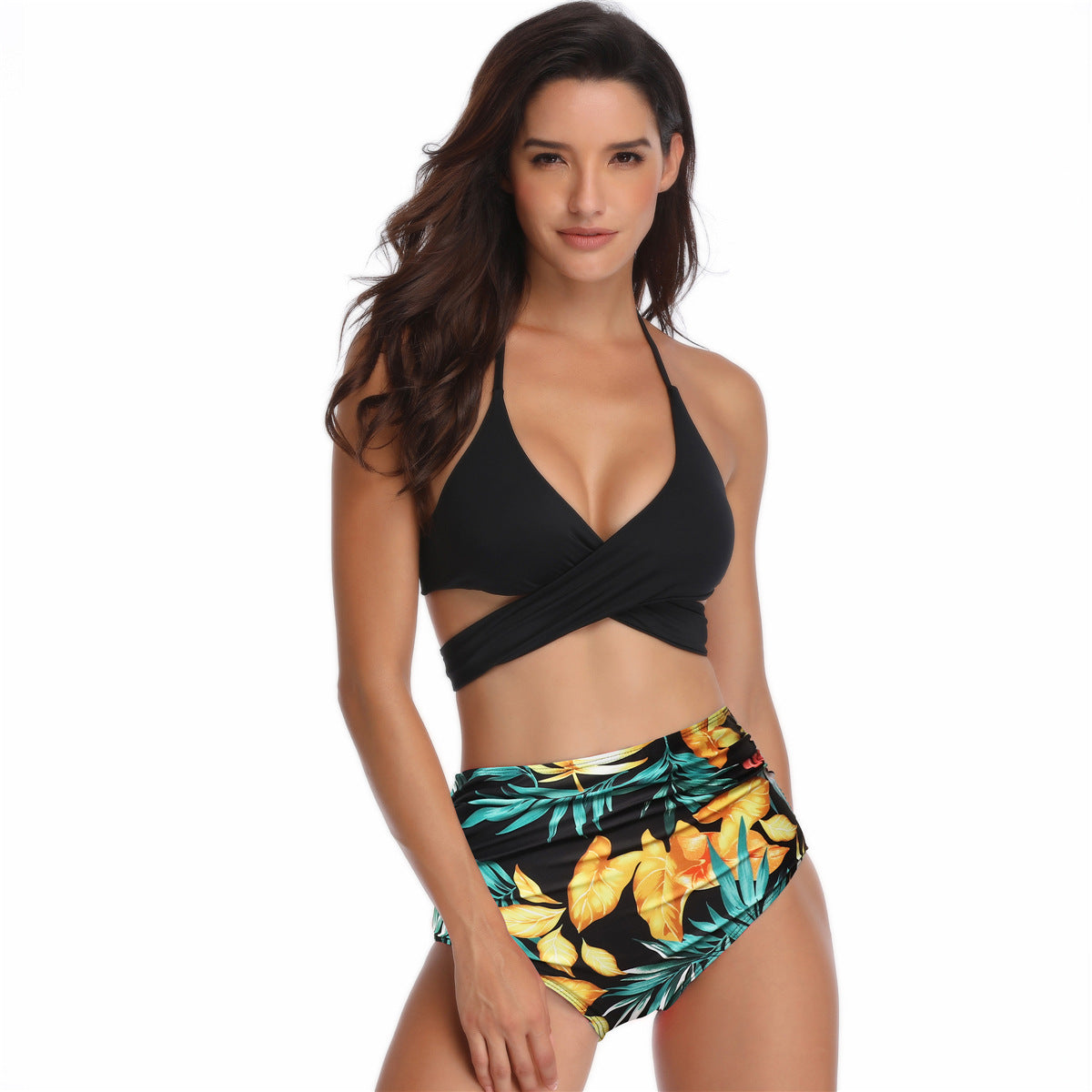 High-Waisted Swimwear Bikini Set For Women