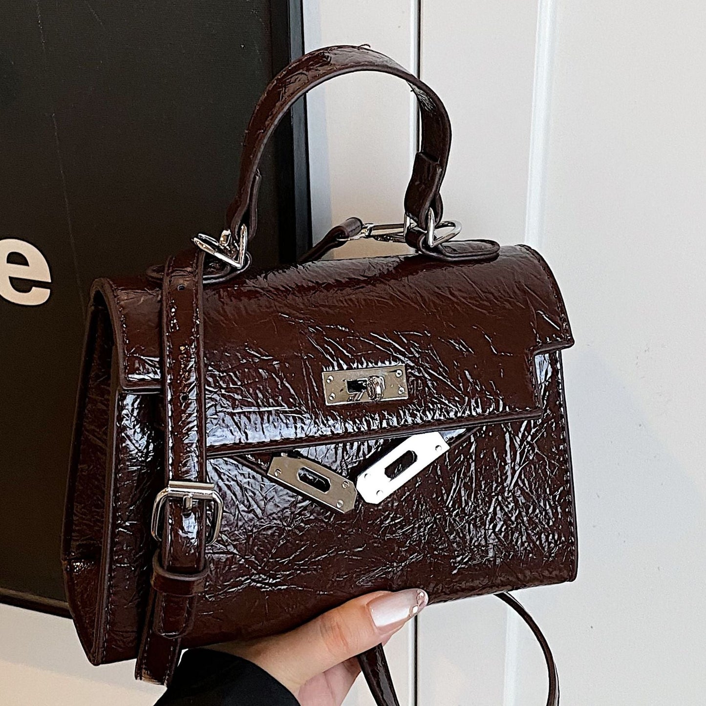 Chic Retro Mini Kelly Bag for Women