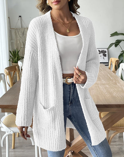 Women鈥檚 Casual Knit Cardigan With Pockets