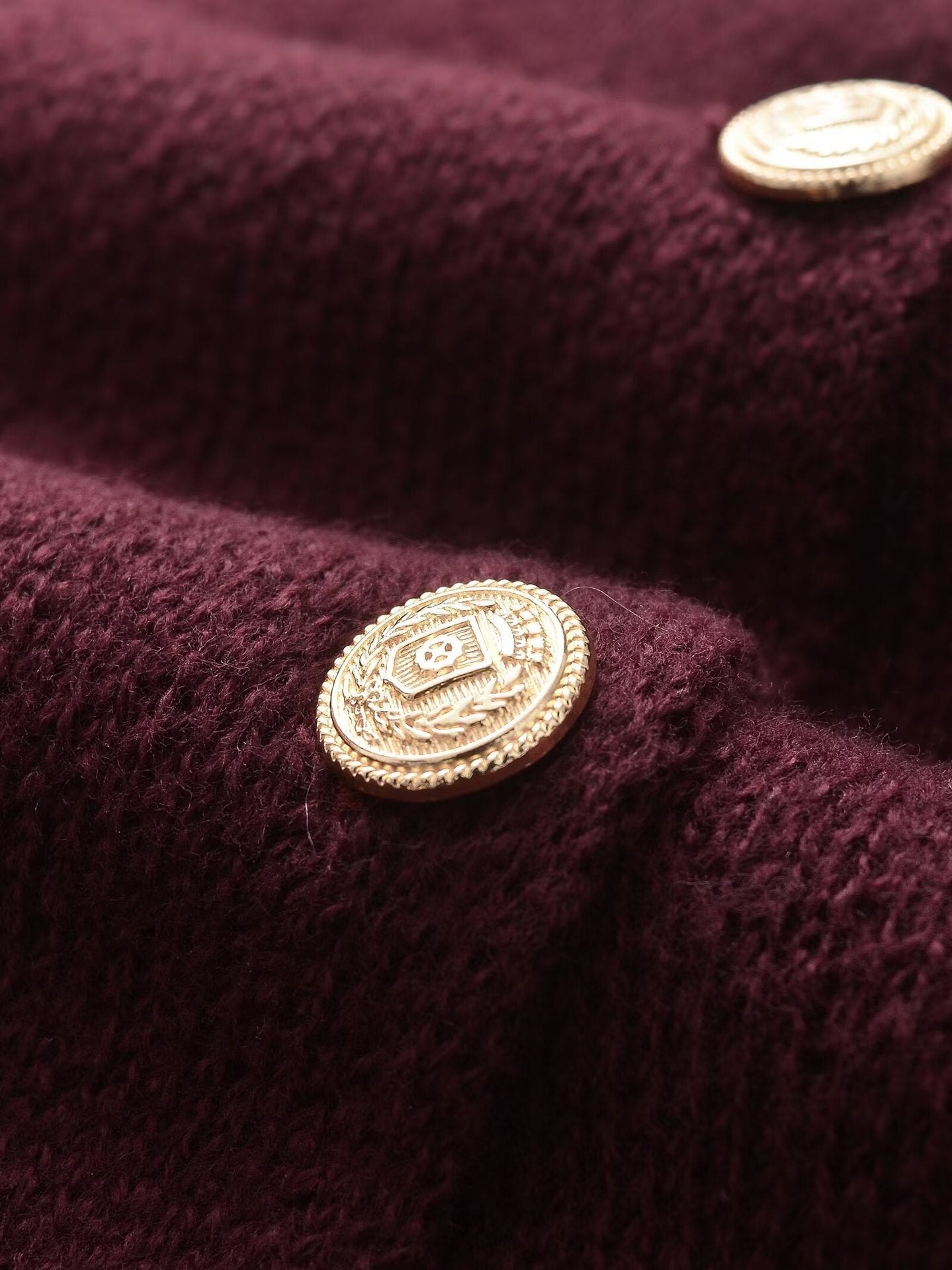 Fall Solid Color Crew Neck Knit Cardigan