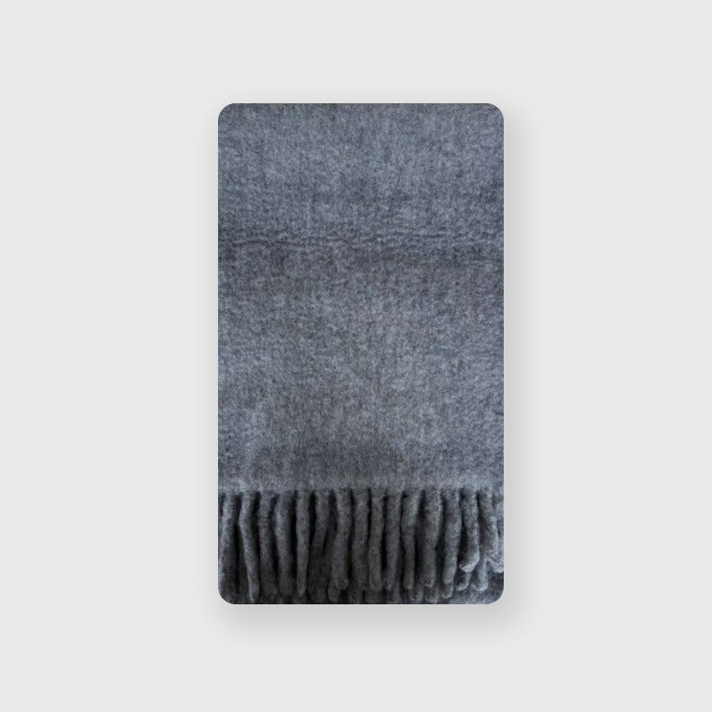 Gradient Wool Blend Scarf Women's Thick Warm Stylish Neck Wrap