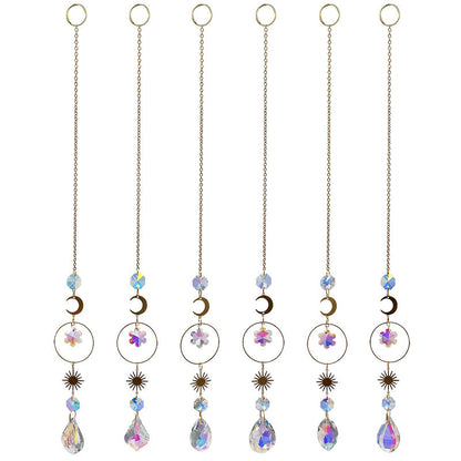 Snowflake Colorful Hanging Crystal Decoration