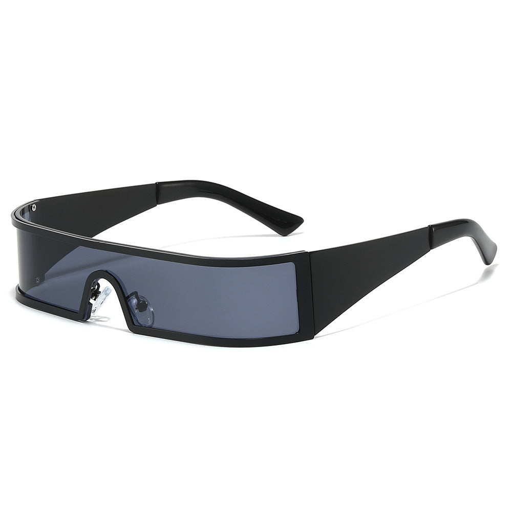 Futuristic Slim Frame Outdoor Sunglasses with UV Protection