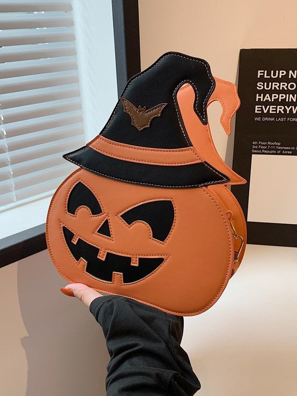 Halloween Pumpkin Crossbody Bag for Women