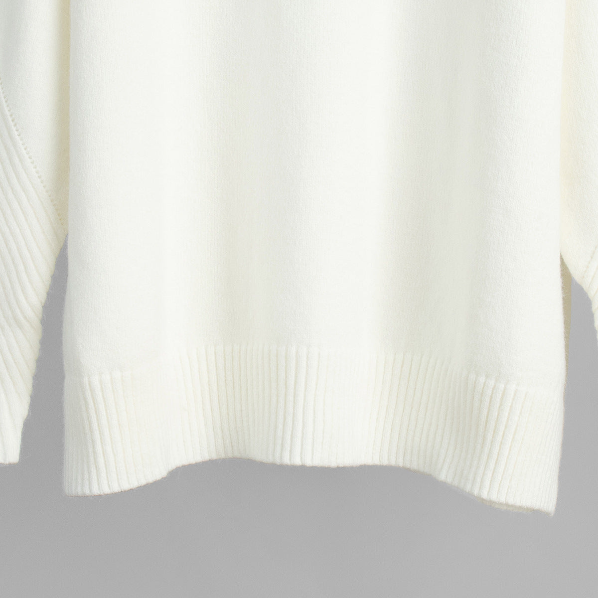 Knit Turtleneck Solid Color Casual Sweater