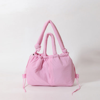 Large Capacity Nylon Tote Bag Stylish Casual Shoulder Bag