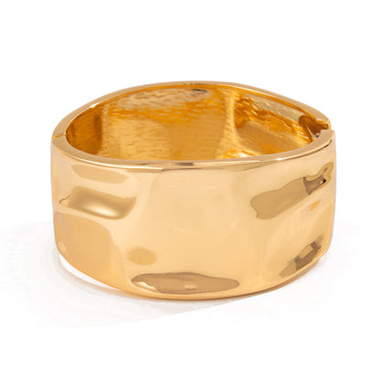 Liquid Metal Pleated Bracelet Trendy Spring Bracelet for Women