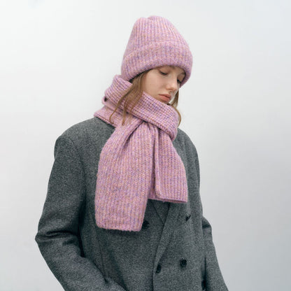 2+ Solid Color Knit Scarves Hats