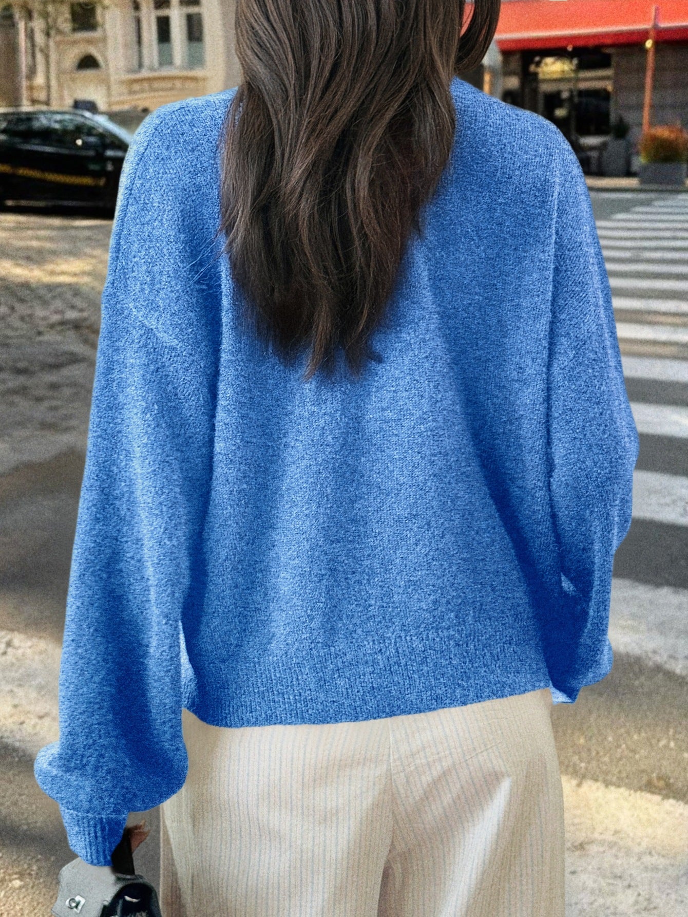 Minimalist Long Sleeve Button Down Knit Cardigan