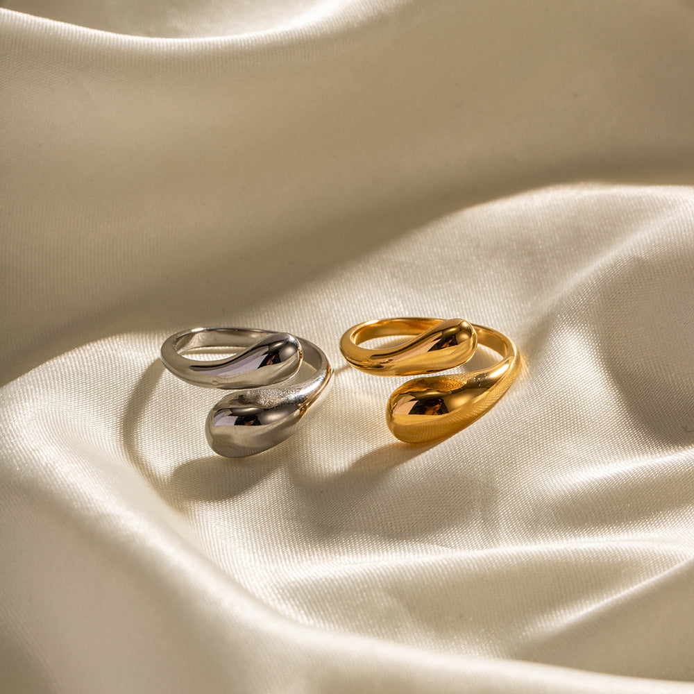 Adjustable Cross Sikmple Ring