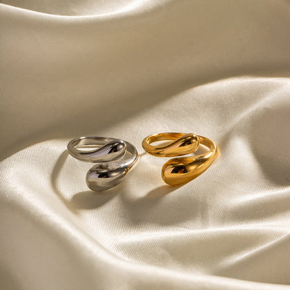 Adjustable Cross Sikmple Ring