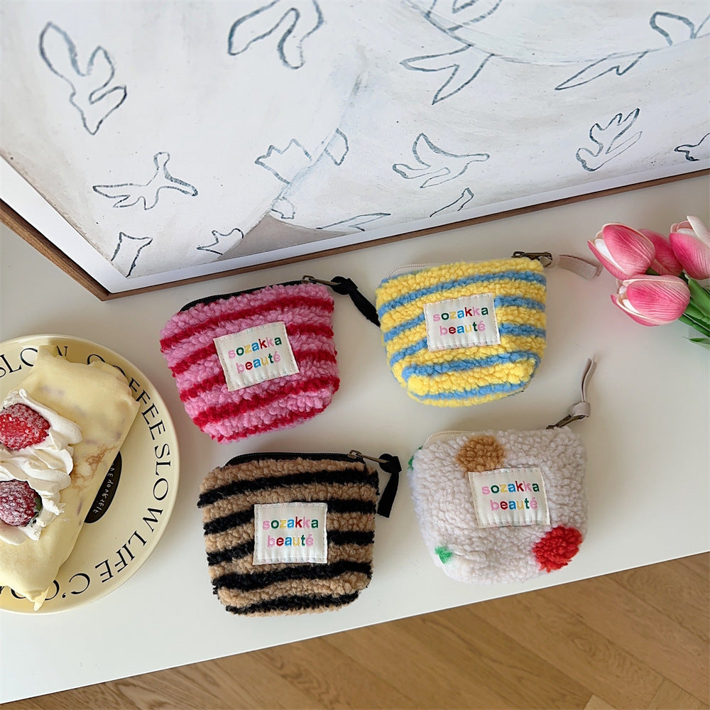 Cosbai - Mini Plush Makeup Bag