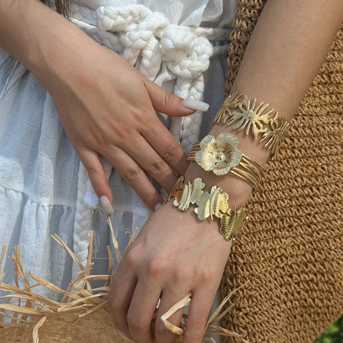 Vintage Irregular Hollow Geometric Bracelet