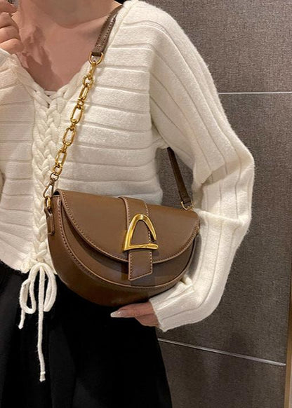 Half Moon Crossbody Bag High Quality PU Leather