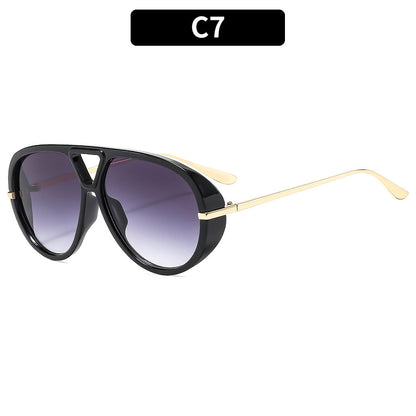 Trendy Oversized Squared Sunglasses UV400 Fashion Accessory