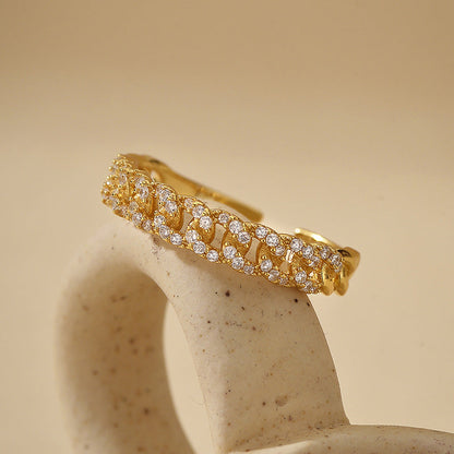 Zircon Adjustable Fine Layered Rings