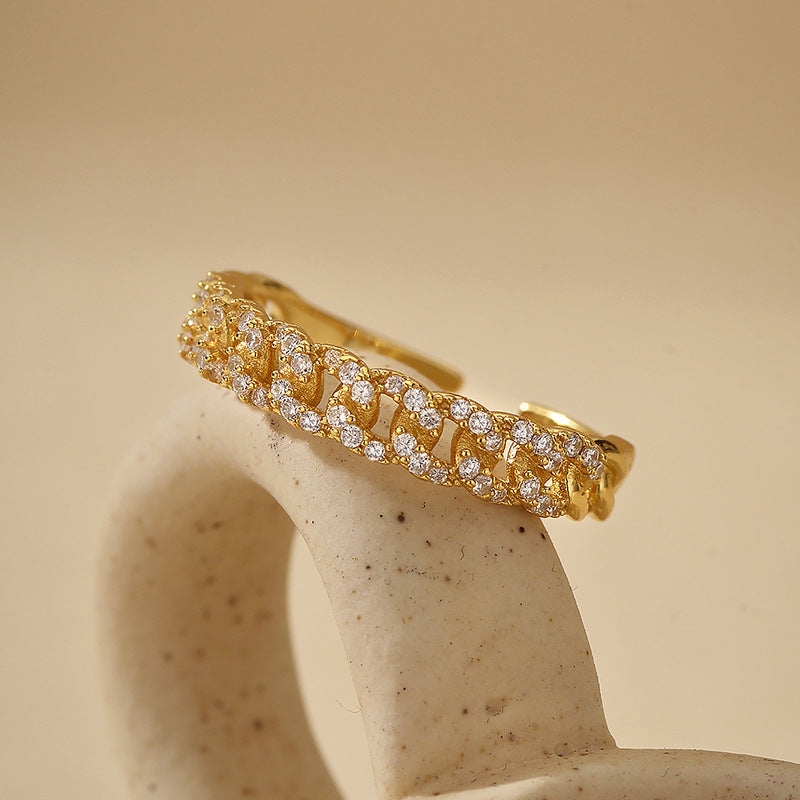 Zircon Adjustable Fine Layered Rings