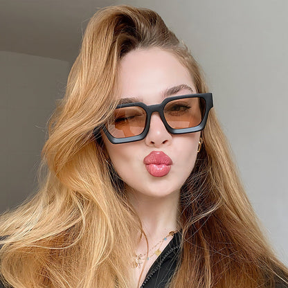 Trendy Square Multi-Color UV400 Sunglasses