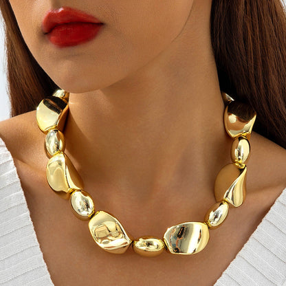 Trendy Ccb Letter Choker Necklace With Handmade Pearl Bow