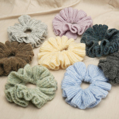 High-Quality Alpaca Wool Soft Hair Ties Oversized Hair Accessories
