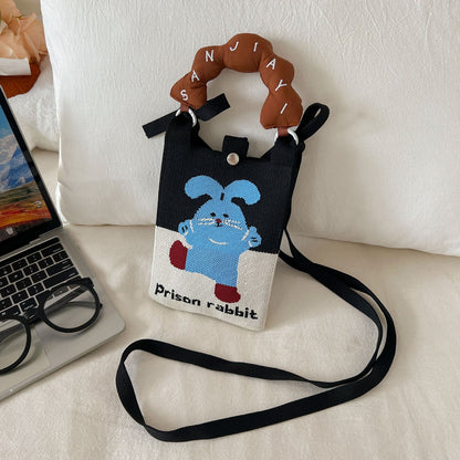 Cosbai - Mini Knitted Crossbody &amp; Handbag