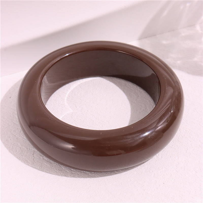 Round MarblingÂ Patterns Single Bracelets