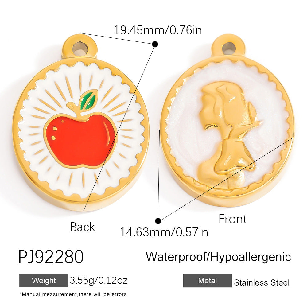 DIY Stainless Steel Shell Pendant Jewelry Trendy Fashion Necklace Bracelet Earrings