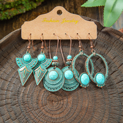 Fashion Tassel Earrings Set for Women - Vintage Style