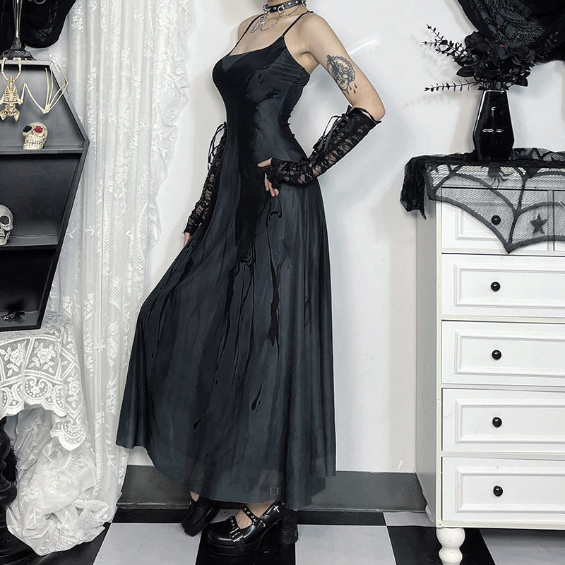 Sexy Butterfly Print A-Line Dress For Women