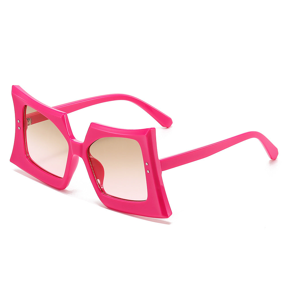 Trendy Square Frame Sunglasses Hip-Hop Style UV400 Protection