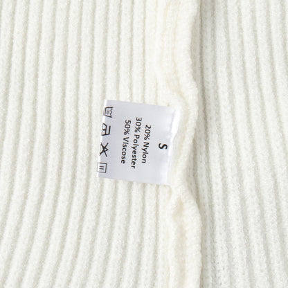Half-Zip Knitted Sweater Set for Women Casual Chic Wide-Leg Pants